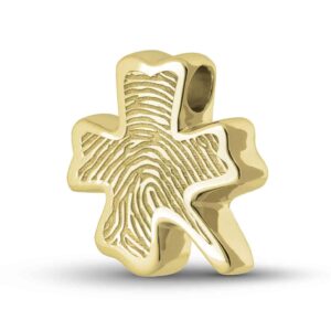 Assieraad hanger met vingerafdruk - Klaver