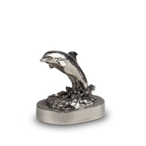 Tinnen asbeeld - Vrij om te gaan op de golven