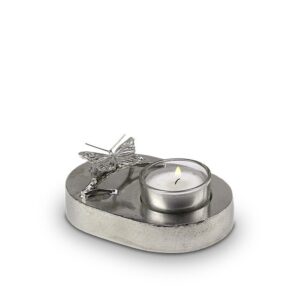 Tinnen asbeeld - Je ziel blijft bij mij