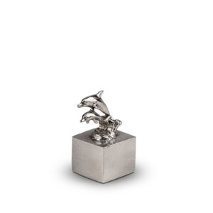 Tinnen asbeeld - Vrij om te spelen op de golven