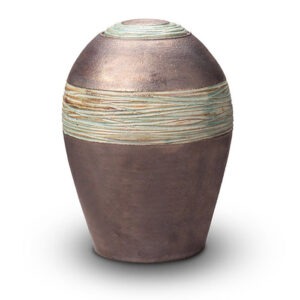 Keramische urn - Keramische urn metallic