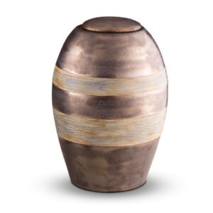 Keramische urn - Keramische urn metallic 2