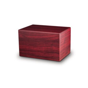 Houten urn - MDF urn wijnrood