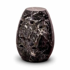 Marmeren urn - Marmeren urn zwart wit