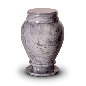 Marmeren urn - Marmeren urn Bianco grijs