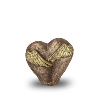 Keramische urn - Troost urn vleugelhart