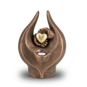 Keramische urn - Keramische urn brons Gevoelens