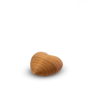 Houten urn - Houten keepsake hart