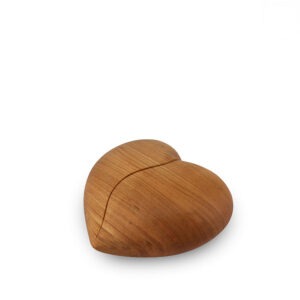 Houten urn - Houten keepsake liefde